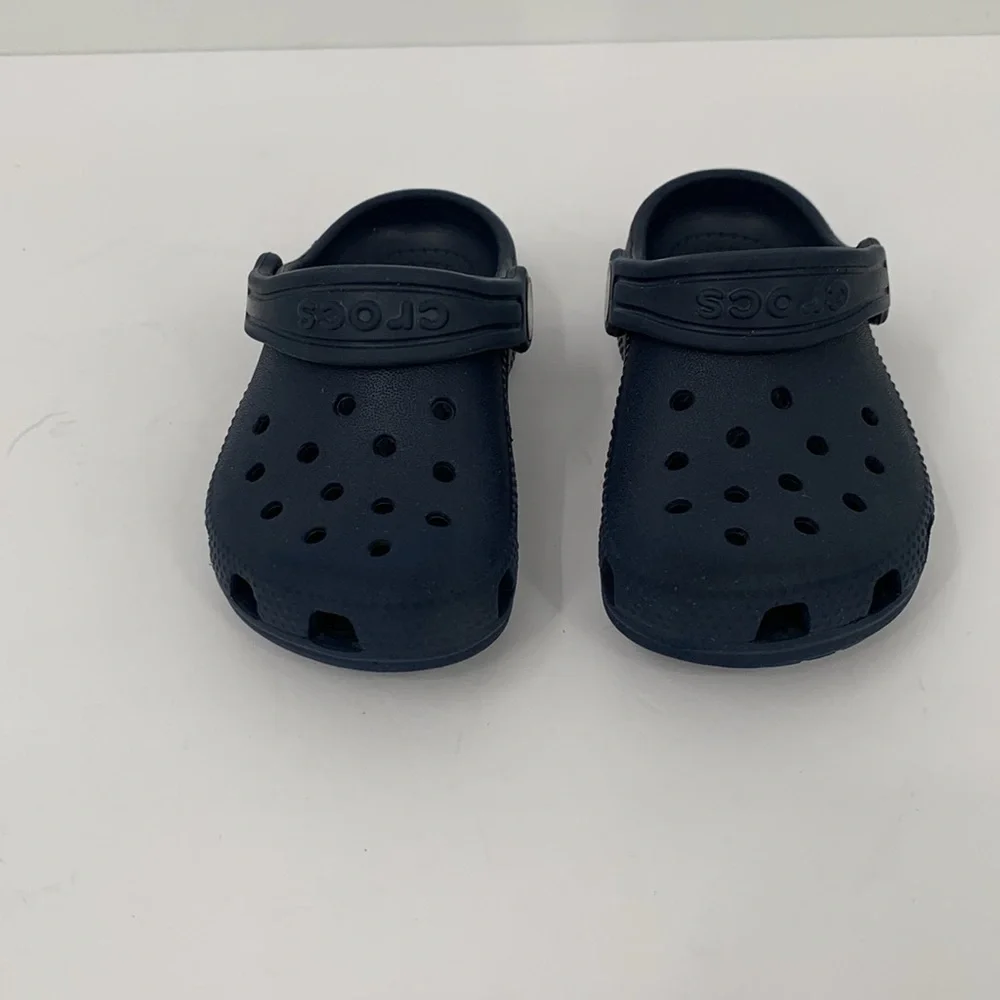 CROCs Classic clog shoe navy marine blue child boys infant baby 7